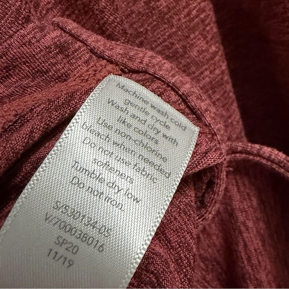 ATHLETA Uptempo Short Hoodie Maroon Heather Size XL - Picture 7 of 8